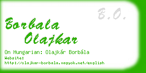 borbala olajkar business card